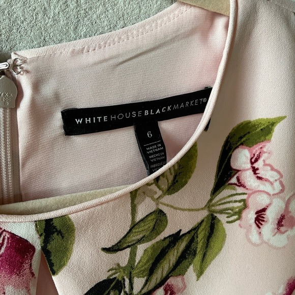 White House black market dress. Floral. Size 6. - Picture 4 of 9